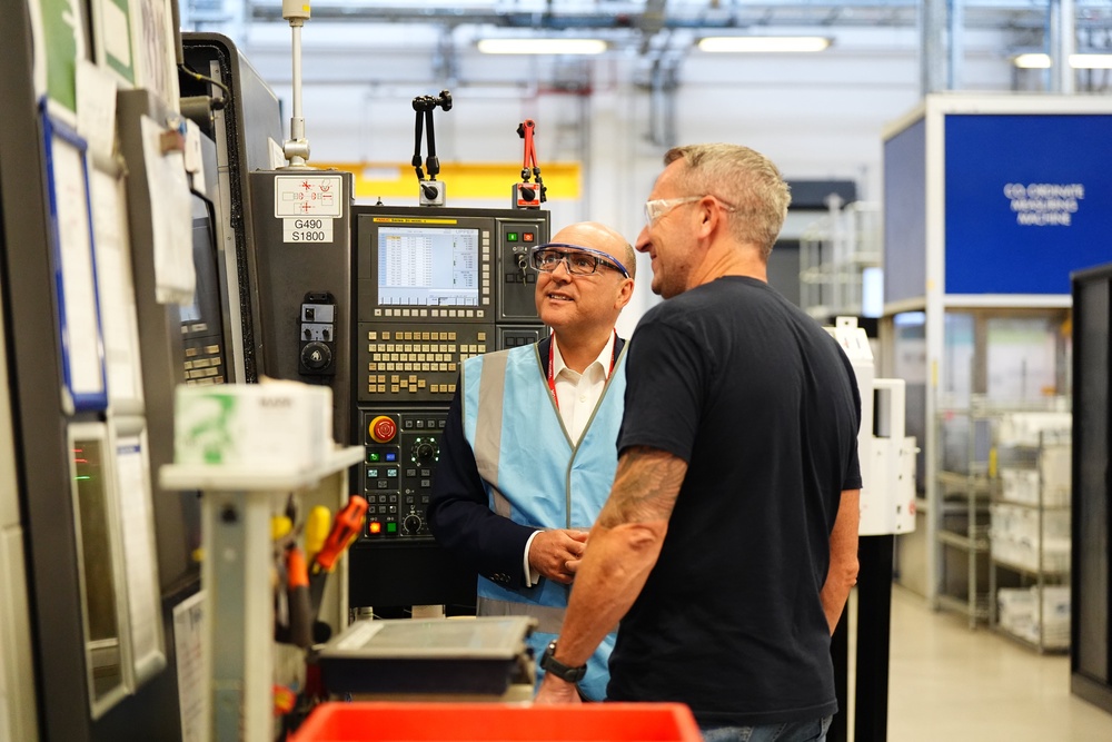 Shadow chancellor Andrew Griffith on a visit to Rolls-Royce Control Systems in Solihull (Jacob King/PA) (PA Wire)