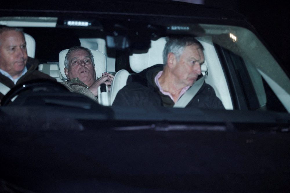 Andrew Mountbatten-Windsor was arrested and questioned at Aylsham police station in February (Reuters)
