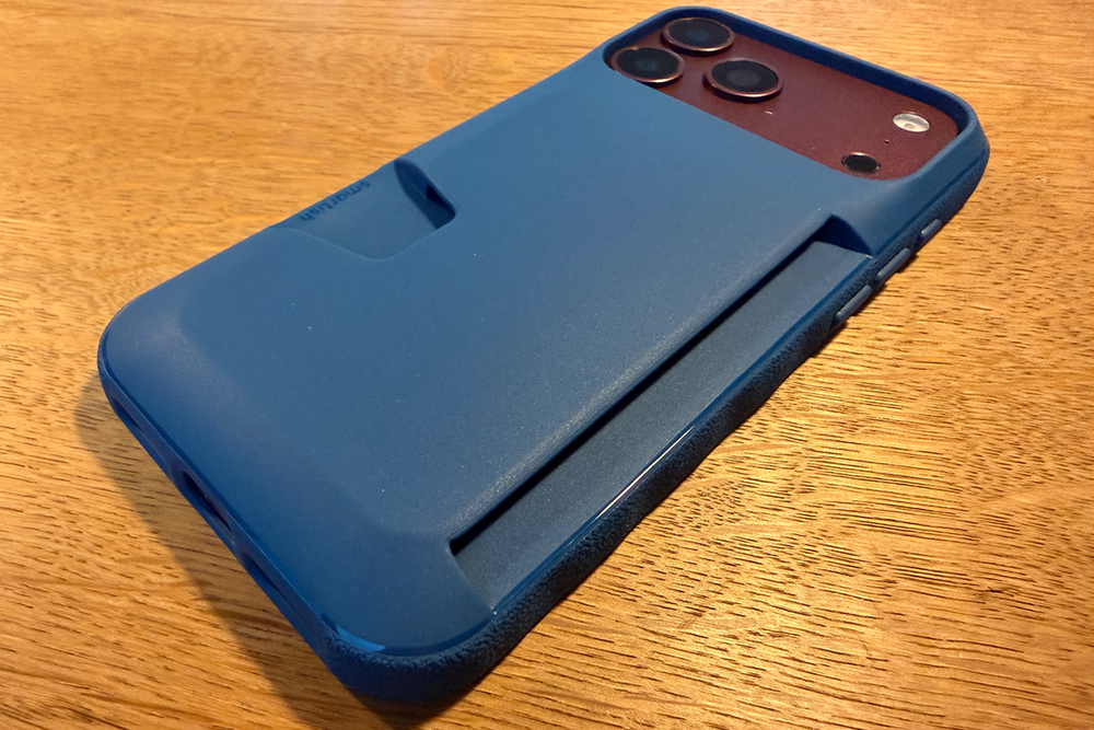 The wallet design does add a little bulk (David Phelan/The Independent)