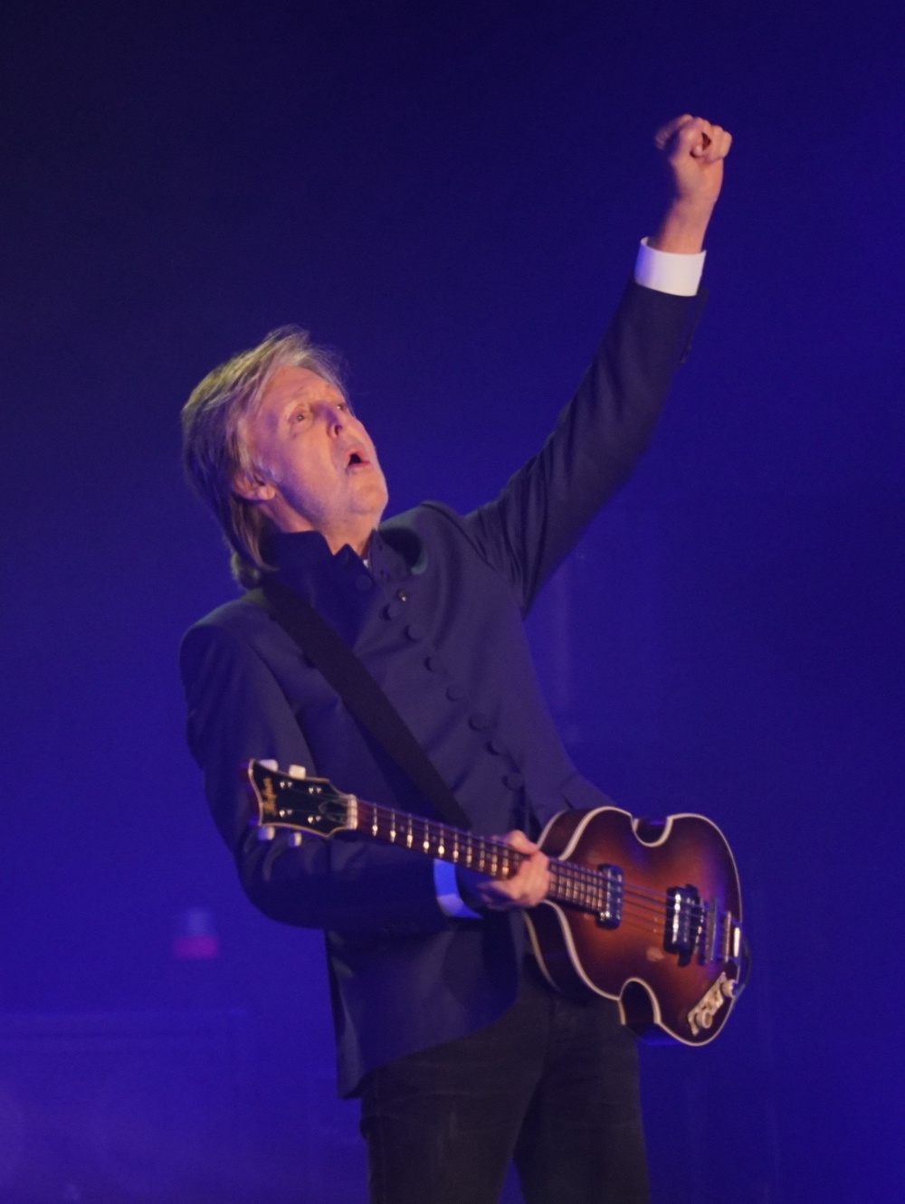 Sir Paul recalled first holding a guitar and learning his first chords at the property (Yui Mok/PA) (PA Archive)