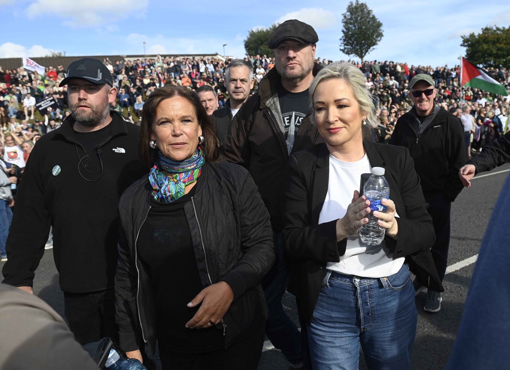 Sinn Féin leaders Mary Lou McDonald and Michelle O’Neill (Mark Marlow/PA) (PA Wire)