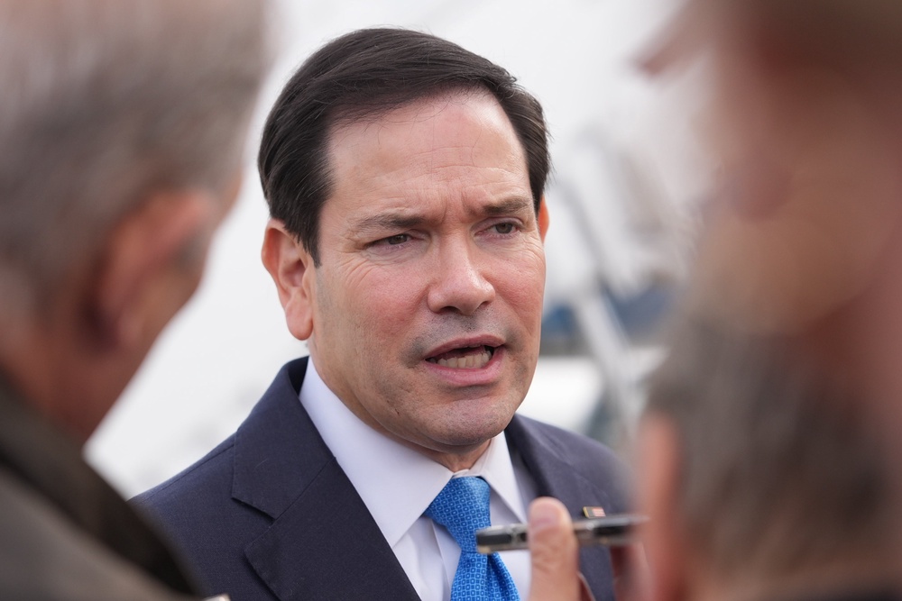 US secretary of state Marco Rubio said the British ‘couldn’t be more co-operative’ (Mark Schiefelbein, Pool/AP) (AP)