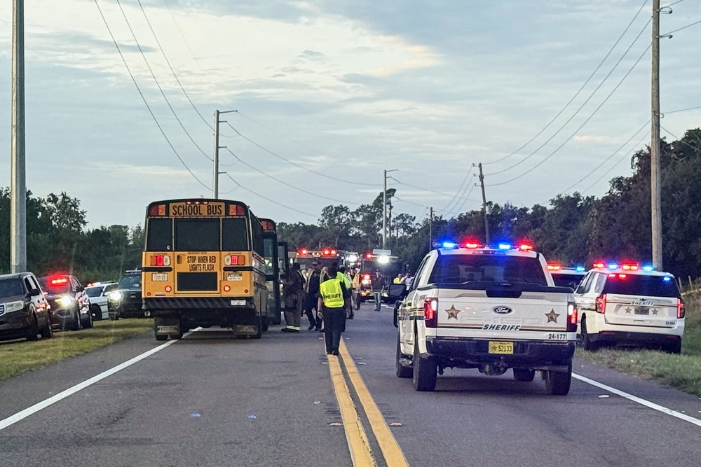 Emergency services rushed to the scene (Polk County Sheriff's Office)