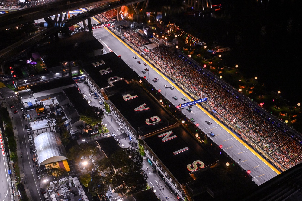 The Marina Bay Street Circuit hosts the Singapore Grand Prix (Getty)