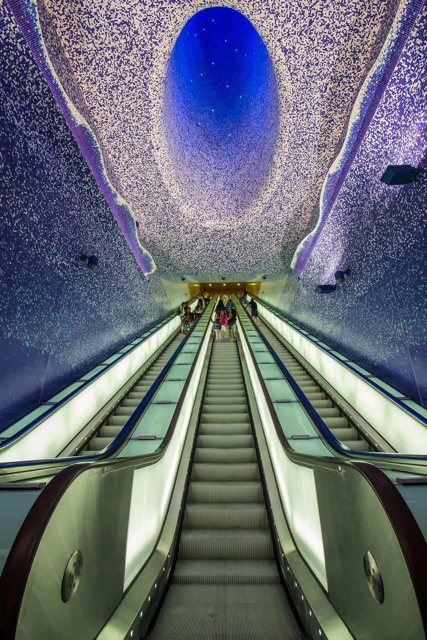 The remarkable ‘Crater de Luz’ at Toledo metro station (Getty/iStock)