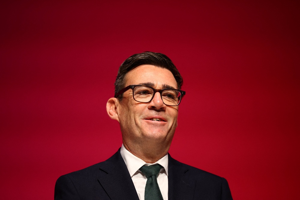 Andy Burnham signalled an in-out referendum in Labour’s next manifesto (Reuters)