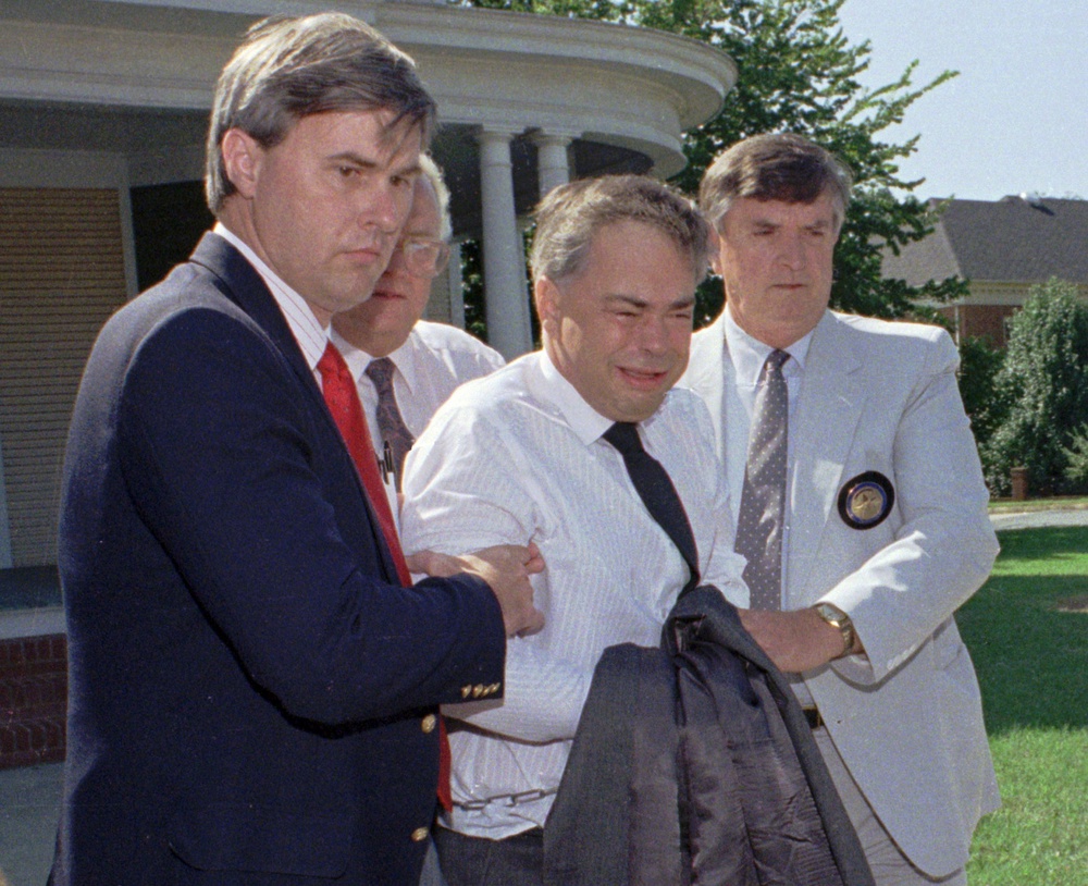 Jim Bakker’s empire was brought down following his convictions (AP)