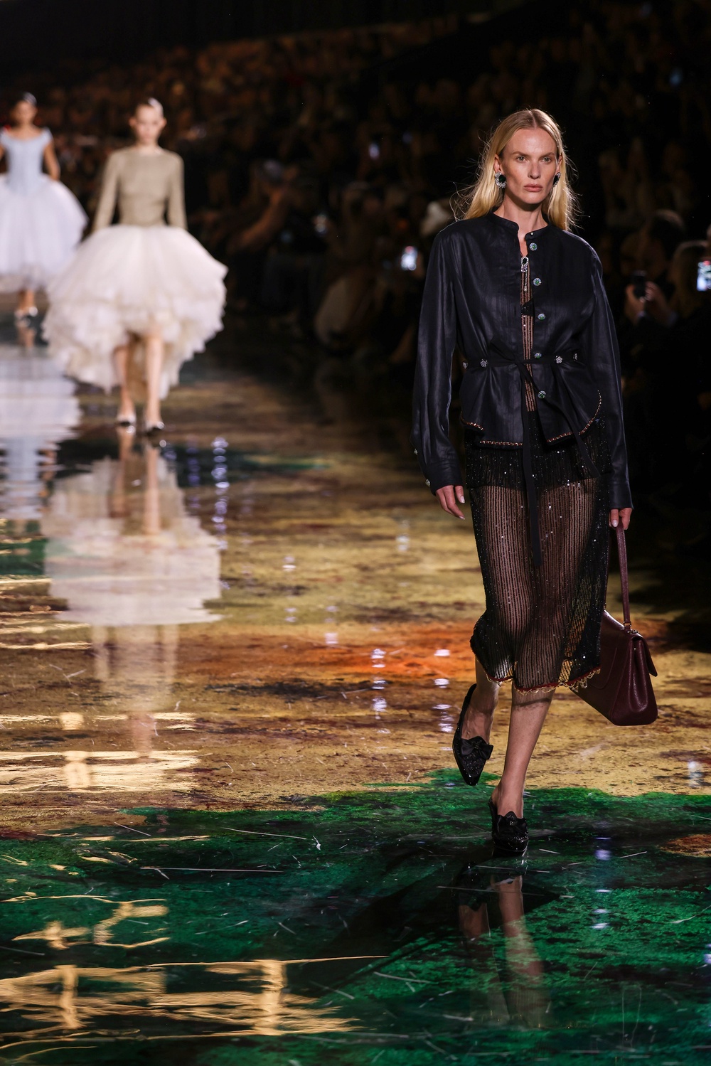 Sheer skirts, dresses and tops dominated the show (Thomas Padilla/AP) (AP)