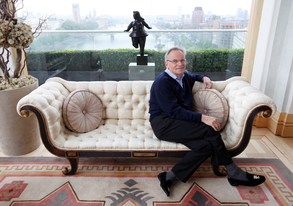 Jeffrey Archer at his flat in London. (Reuters)