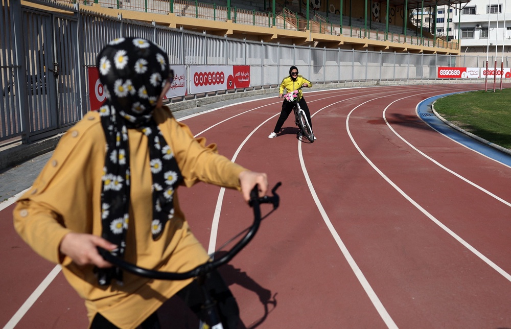 Yarmouk Stadium in Gaza City pictured prior to the conflict, serving as one of the area’s oldest central sports and community hubs (AFP/Getty)