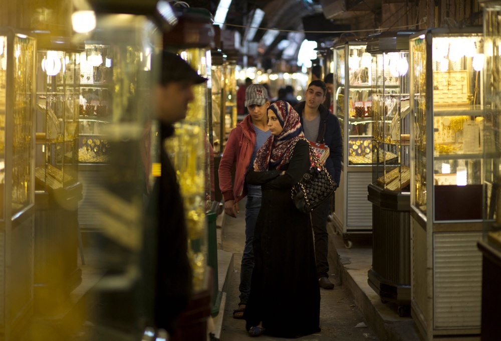 Gaza’s historic Qaysariyya market before the war, a historic trading centre in the Old City (AFP/Getty)
