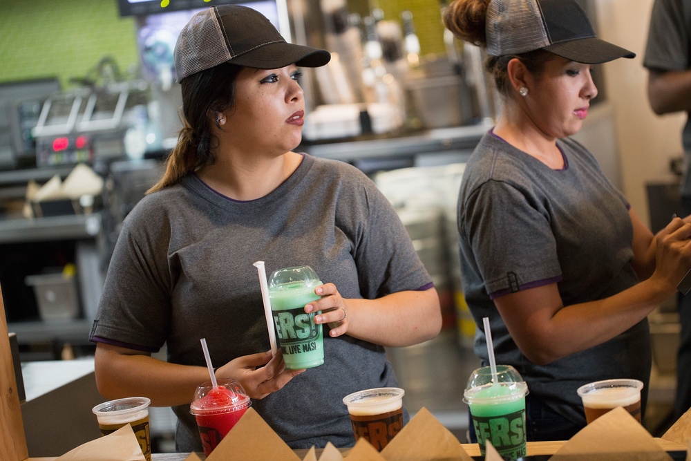 The median wage for a fast-food worker in America is just over $30,000 a year. In the country’s biggest cities, daycare can cost as much as half of that annual wage (Getty Images)