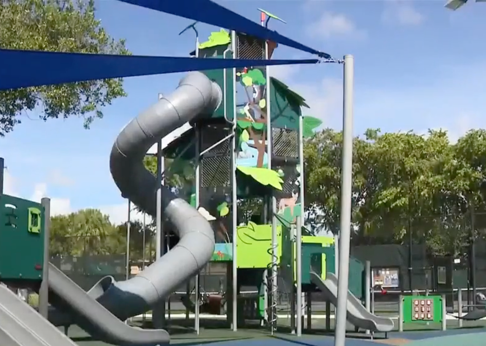 The boy was found hanging from a slide at Shenandoah Park in Miami's Coral Way neighborhood (Local 10)