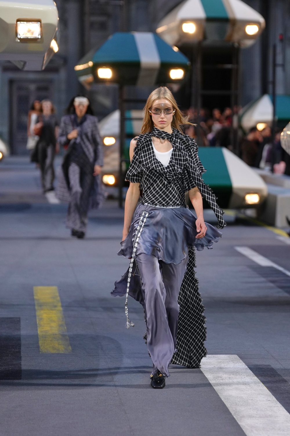 Fabric became more and more lightweight as the collection continued (Aurelien Morissard/AP) (AP)