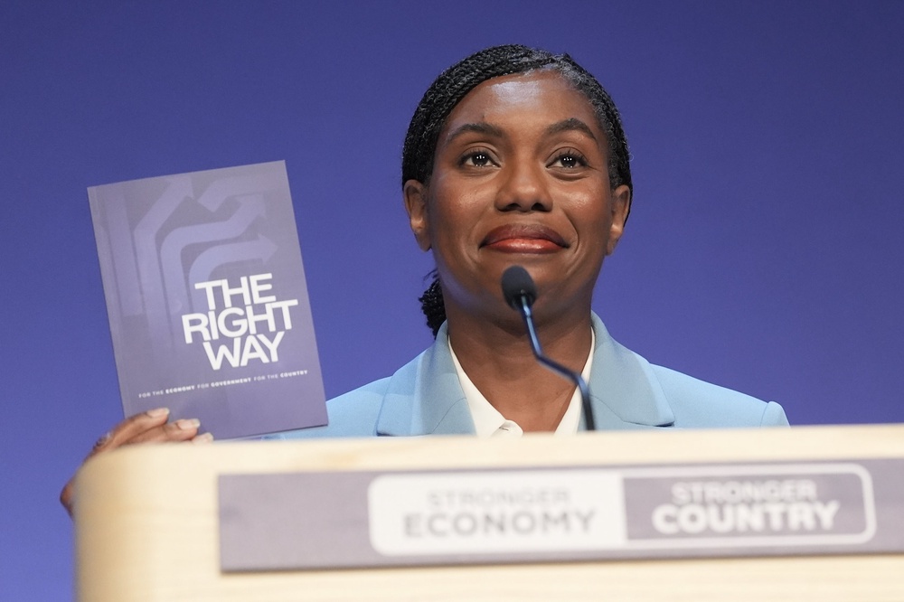 Kemi Badenoch on stage during the Conservative Party conference at Symphony Hall, Birmingham (Stefan Rousseau/PA) (PA Wire)