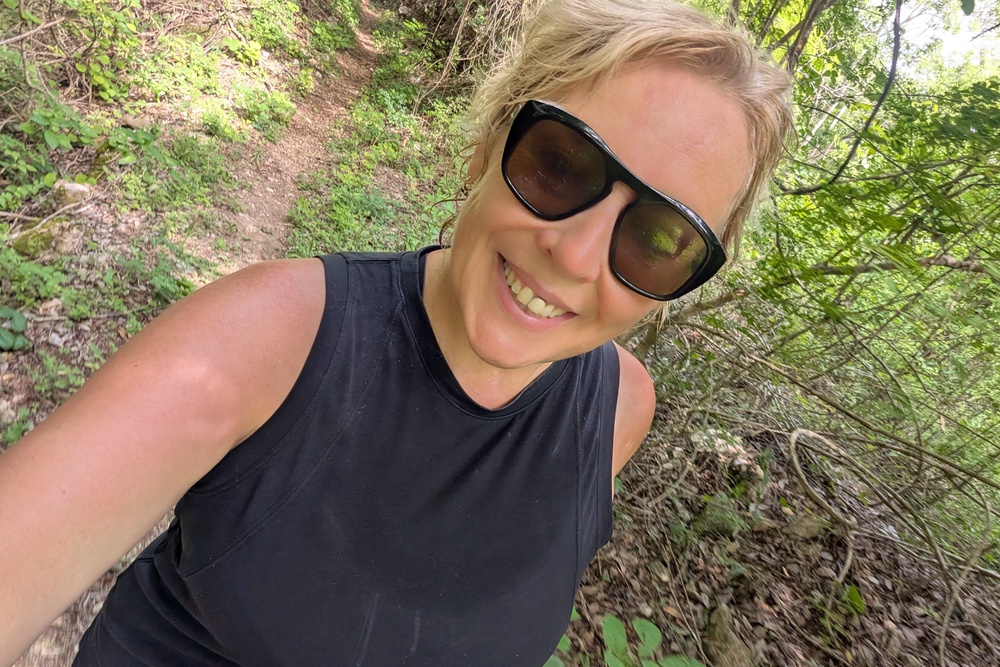 Writer Rachel Ifans trekking along the Camino del Mayab in Mexico's Yucantán Peninsula (Rachel Ifans)