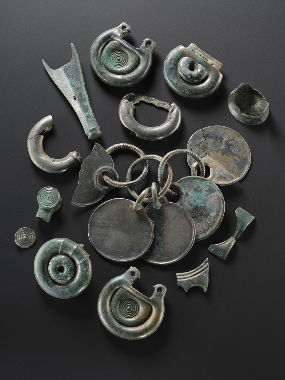 The Peebles Hoard was found just seven miles away from the Blyth Hoard in 2020 (National Museums Scotland/PA) (PA Media)