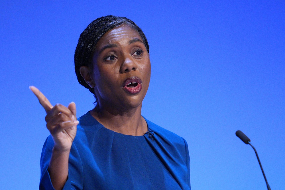 Kemi Badenoch received her first standing ovation 20 minutes into her speech (Getty)