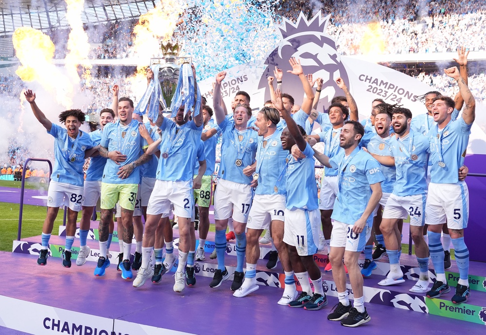 A number of Man City’s titles are coming under scrutiny (PA)