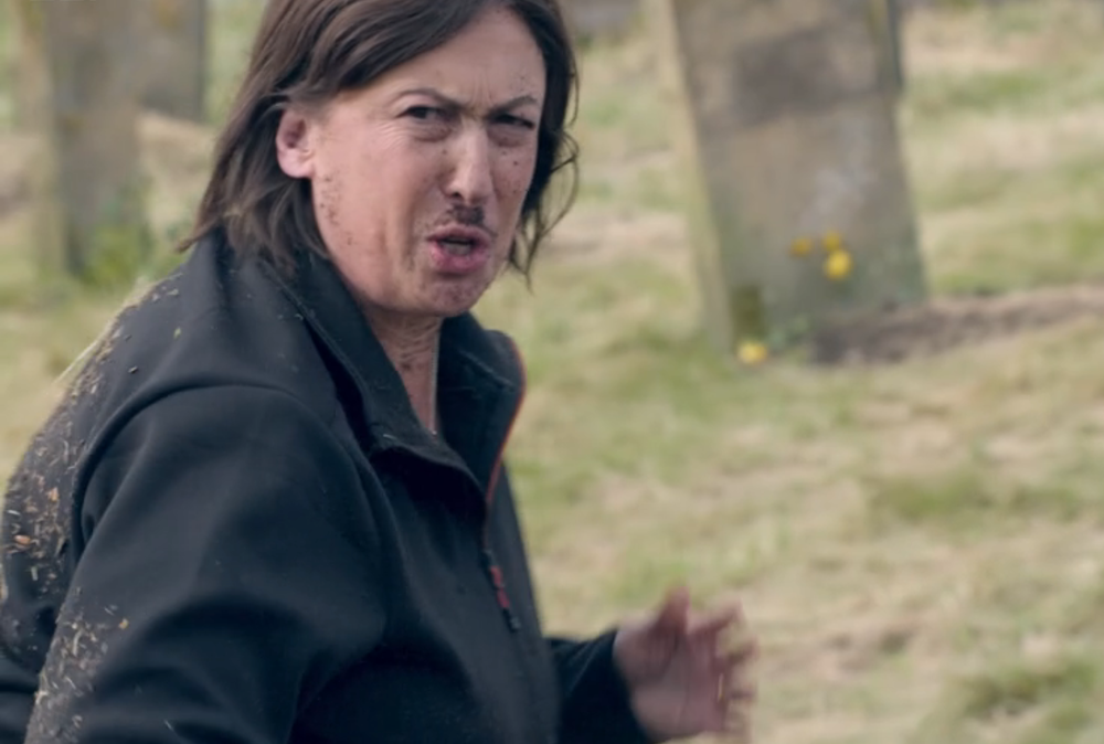 Hart's unfortunate mud placement on 'The Celebrity Traitors' (BBC)