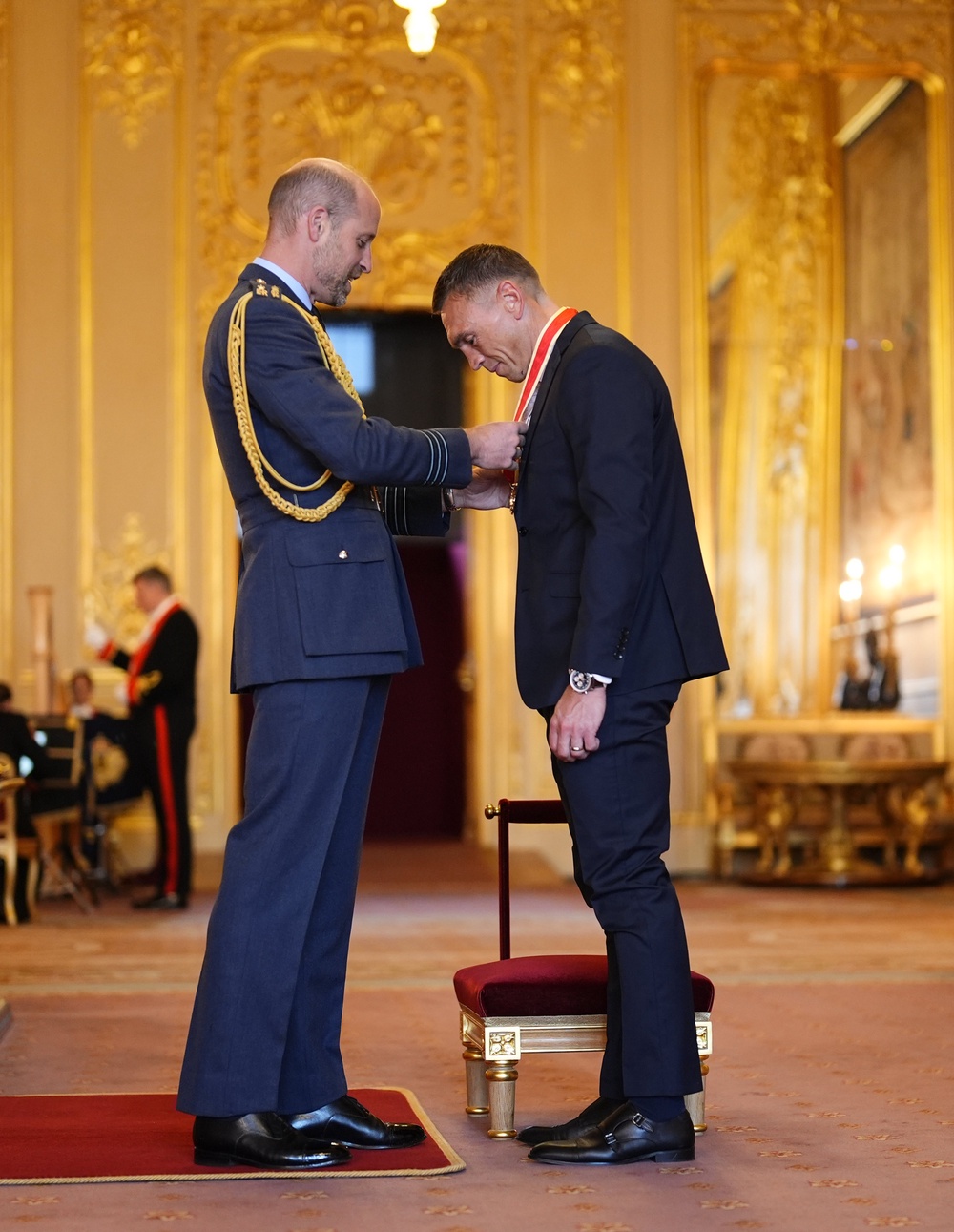 Sinfield received his honour from Prince William (PA Wire)