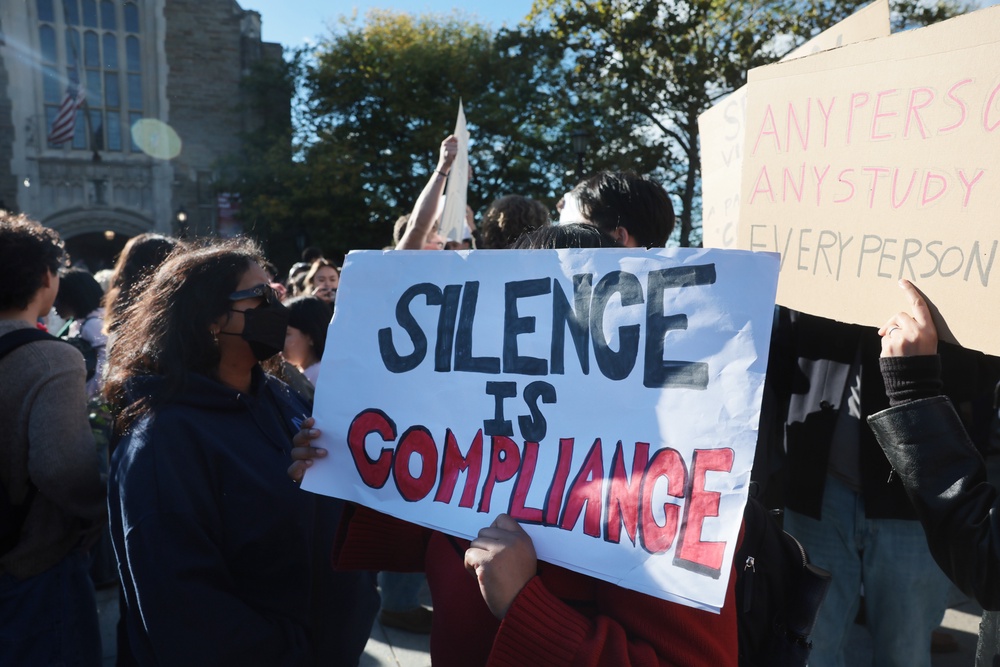 A firestorm broke out last month when a former Cornell student who goes by Jane Doe claimed in a lawsuit that she was drugged and gang-raped by seven members of Chi Phi at the New York school in October 2024 (Getty Images)