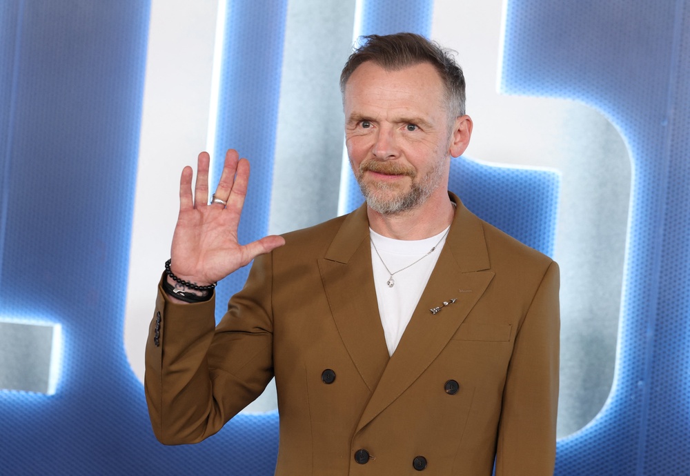 Pegg has been outspoken about his mental health, including suffering from clinical depression and struggling to control his drinking, which he said he thought had 'caused' his diagnosis (AFP/Getty)