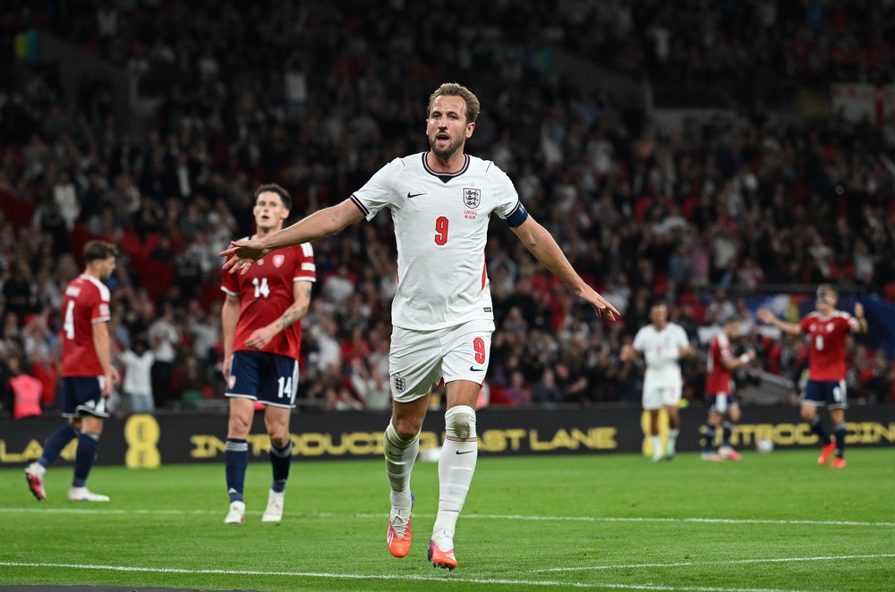 Harry Kane is in the running for the Ballon d’Or having scored 73 goals for club and country in a season that saw the striker win the Bundesliga with Bayern Munich and clinching a bronze World Cup medal (Getty)