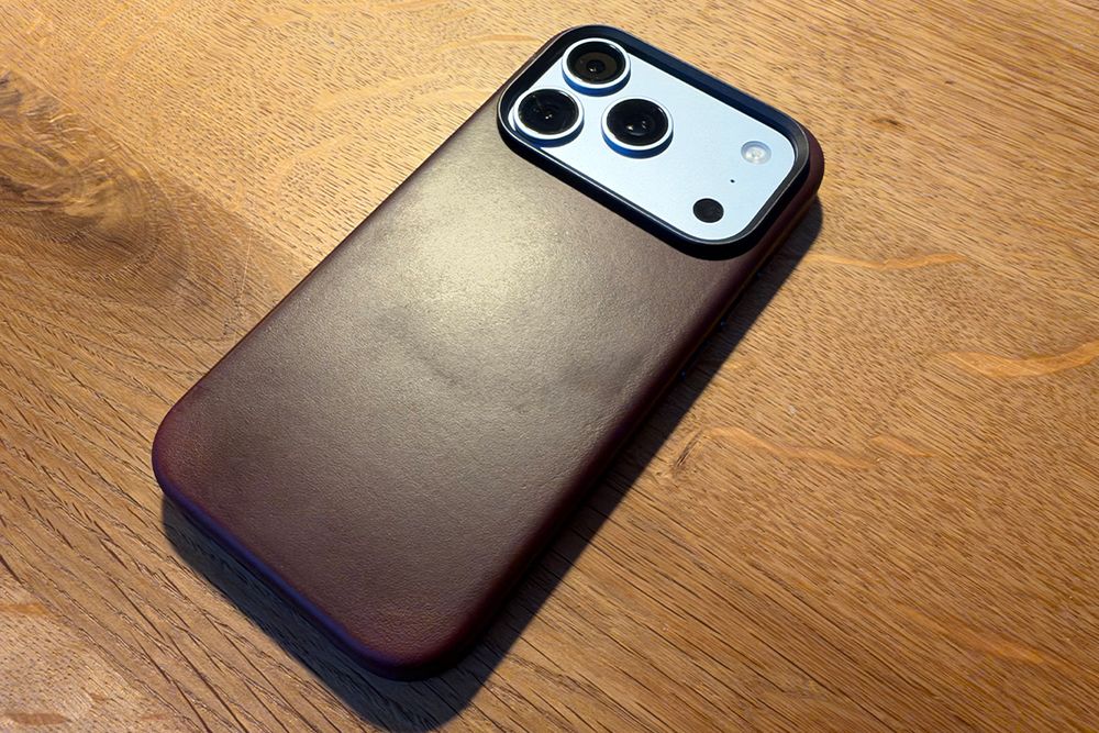 The leather case has a natural quality to it (David Phelan/The Independent)
