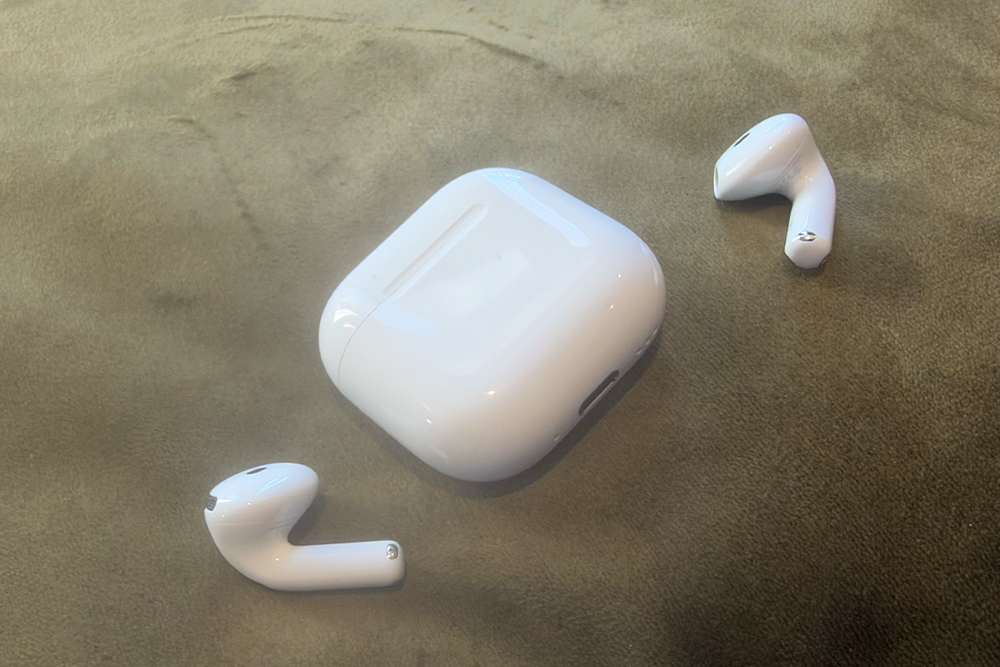 Sound and active noise cancellation has been improved on the AirPods 5 (Alex Lee/The Independent)