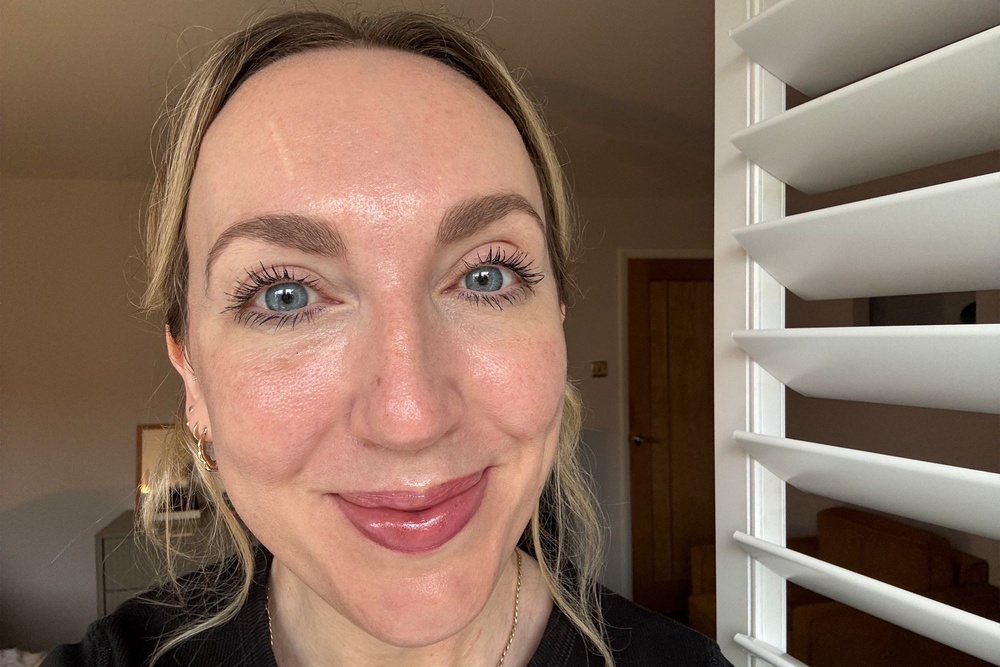 How my skin looked just after applying the Vieve skin nova (Helen Wilson-Beevers/The Independent)