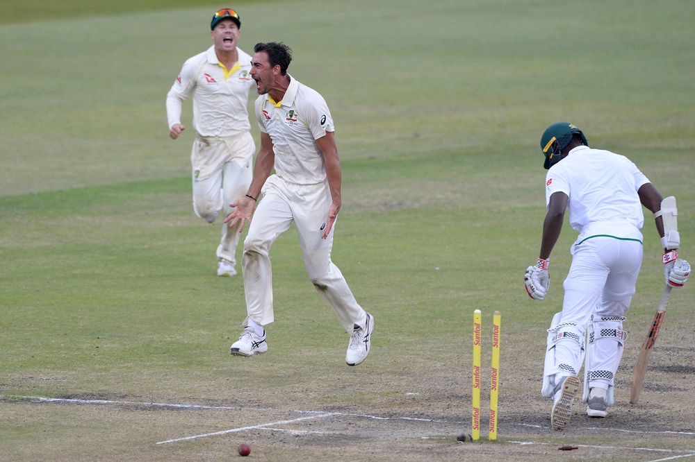 Mitchell Starc ripped through South Africa to win the first Test in Durban (Getty)