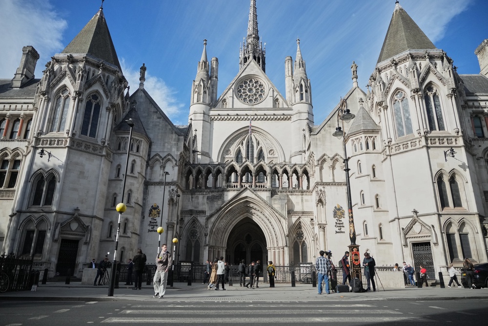 The hearing took place at the Royal Courts of Justice (AP)
