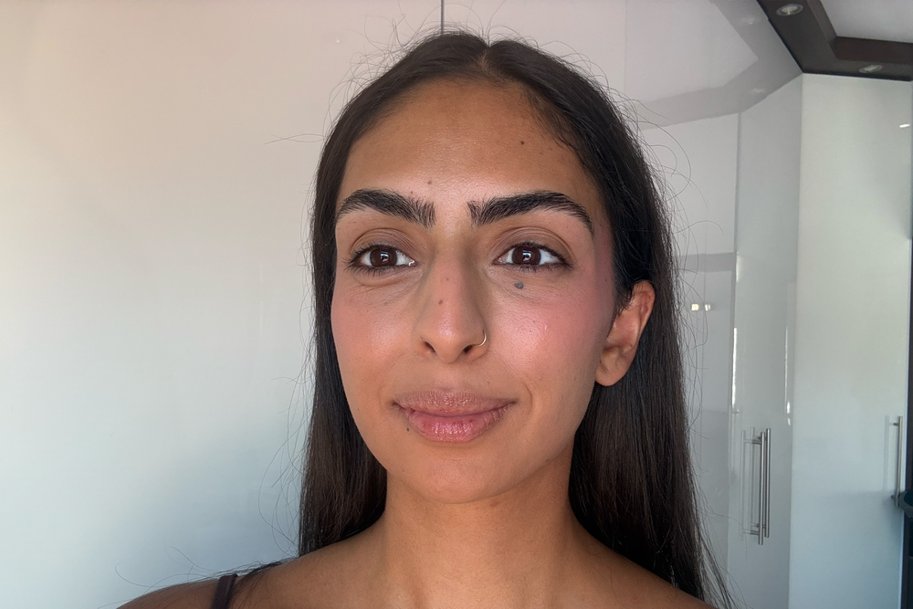This creates a glowy base (Sabrina Sahota/The Independent)