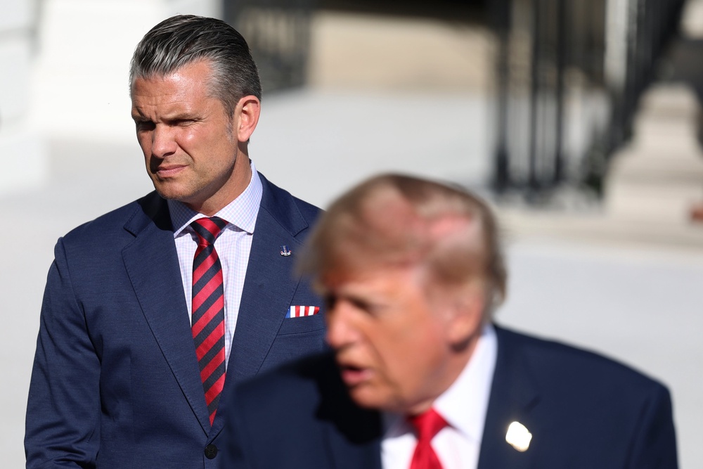 Donald Trump and US defence secretary Pete Hegseth have both been critical of Nato (Tom Brenner/AP) (AP)
