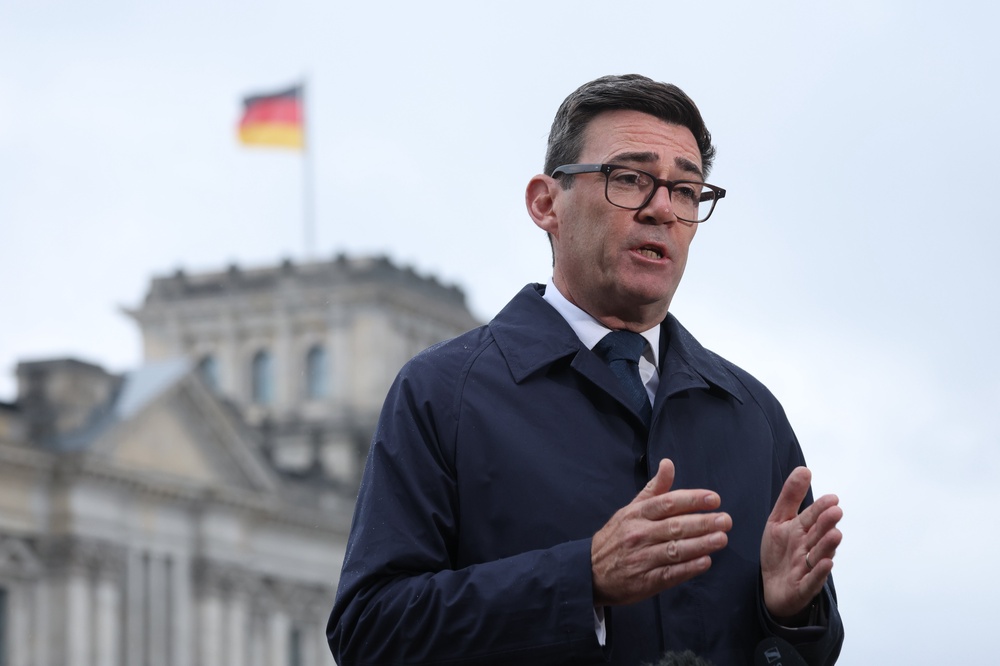 Andy Burnham’s visit comes at a time when concerns about sabotage and hybrid threats are on the rise in both the UK and Germany (Getty)