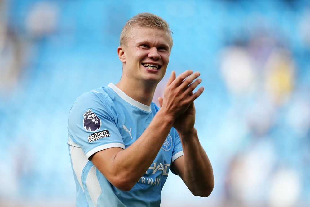Erling Haaland and his team-mates will return to action at Liverpool this weekend (Martin Rickett/PA). (PA Wire)