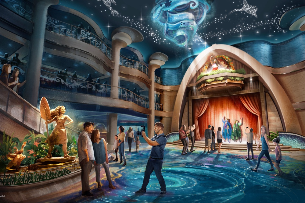 A Moana statue will welcome guests to the Grand Hall (Disney Cruise Line)