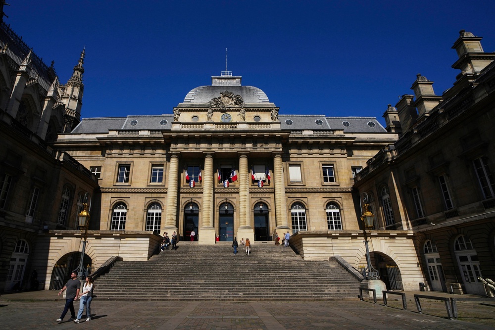 The Palace of Justice is pictured Monday, April 28, 2025 in Paris. (AP Photo/Aurelien Morissard, File) (Copyright 2025 The Associated Press. All rights reserved.)