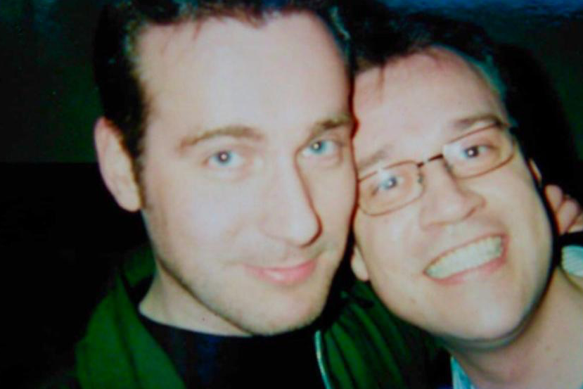 Davies with his late partner, Andrew Smith (Russell T Davies)