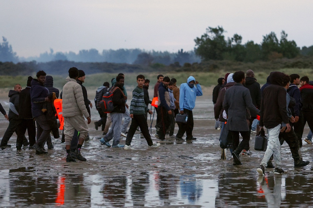 Charity workers said they had spoken to British and French authorities about British far right actors coming over to disturb the camps in Calais to no avail (Reuters)