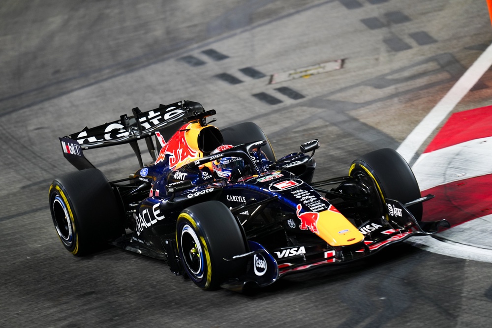 Verstappen claimed his first pole of any kind around the streets of Singapore (David Davies/PA)