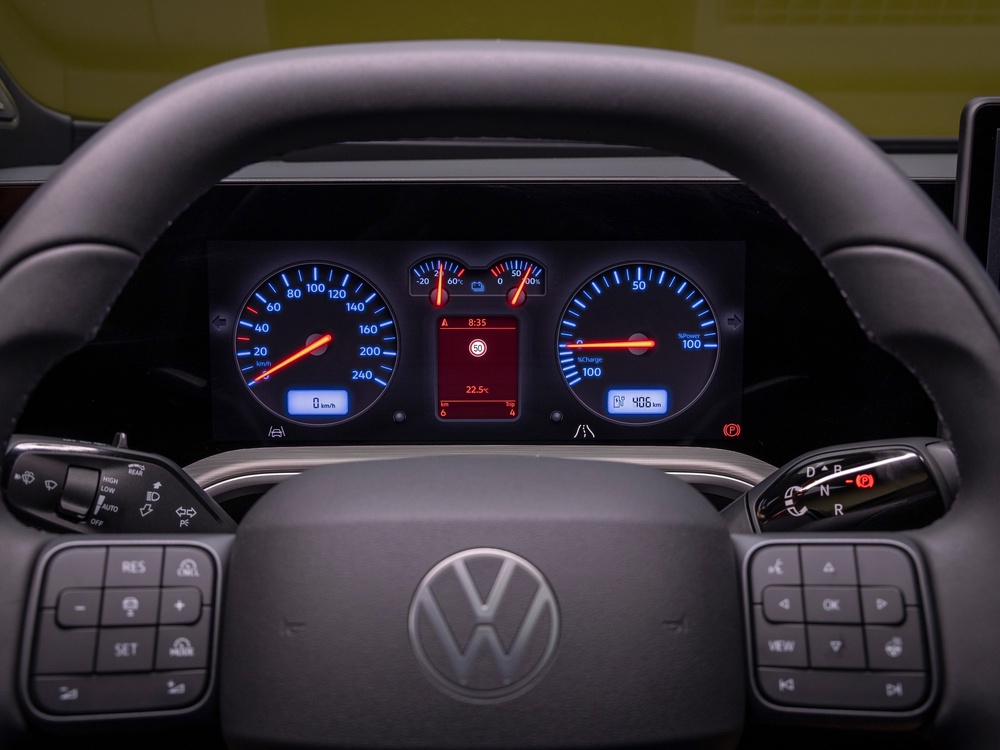 Like the Volkswagen ID. Polo, the ID. Tiguan gets retro dials on its digital display, this time mimicking a Golf Mark 4 (Volkswagen)