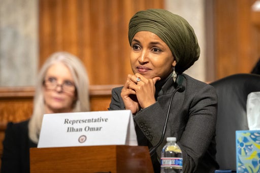 Minnesota Rep Ilhan Omar, a Somali refugee, is routinely targeted by the president with comments that critics have labeled xenophobic, racist and violent (AP)