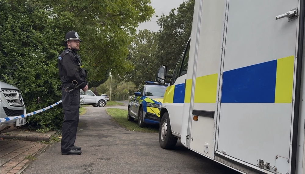 Police and forensic investigators remained at the scene on Friday (PA) (PA Wire)