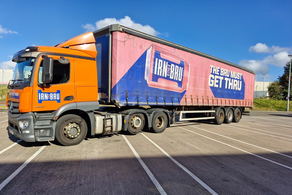 The vehicle was stolen in Cumbernauld (Irn-Bru/PA) (PA Wire)