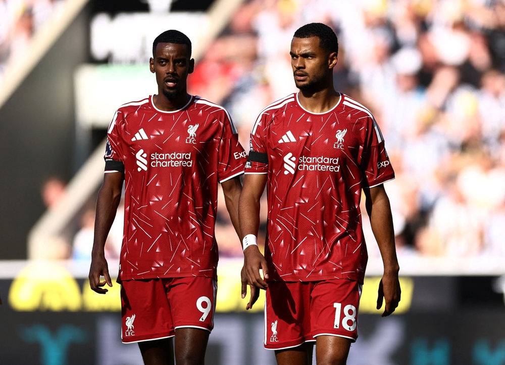 Liverpool will be without Alexander Isak and Cody Gakpo and could field the untested Lewis Koumas up front (Reuters)