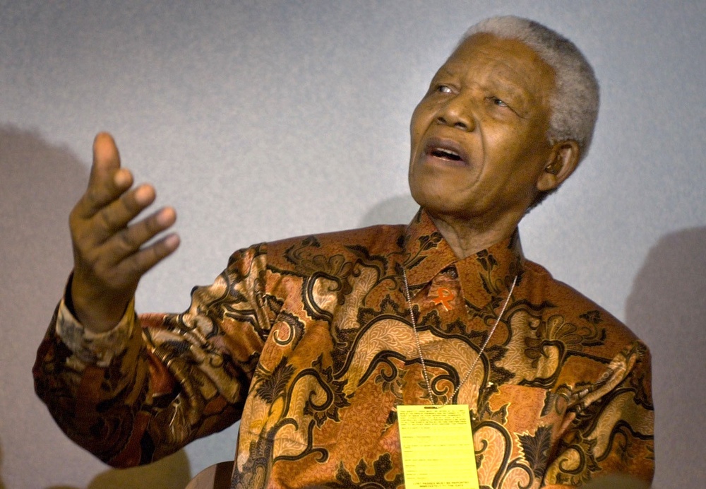 Nelson Mandela during his visit to Glasgow in 1993 (PA) (PA Archive)