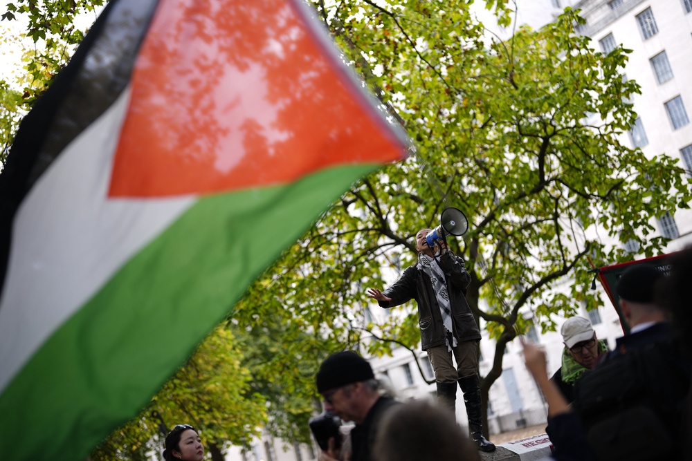 Police confirmed that several arrests were made during the protest (PA)