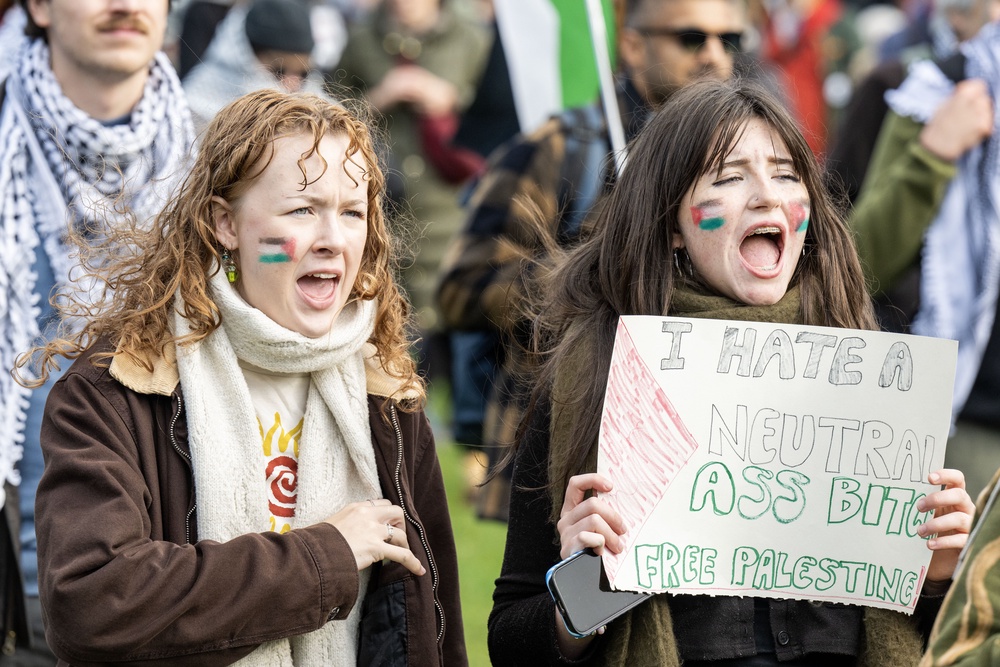 Thousands of people took to the streets of Edinburgh (Lesley Martin/PA) (PA Wire)